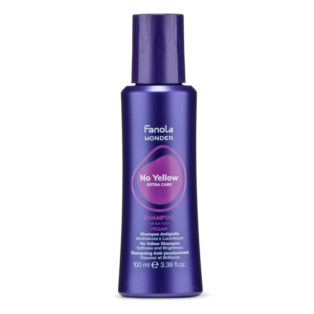 Fanola Wonder No Yellow Szampon Neutralizujący do Włosów Blond i Siwych 100 ml