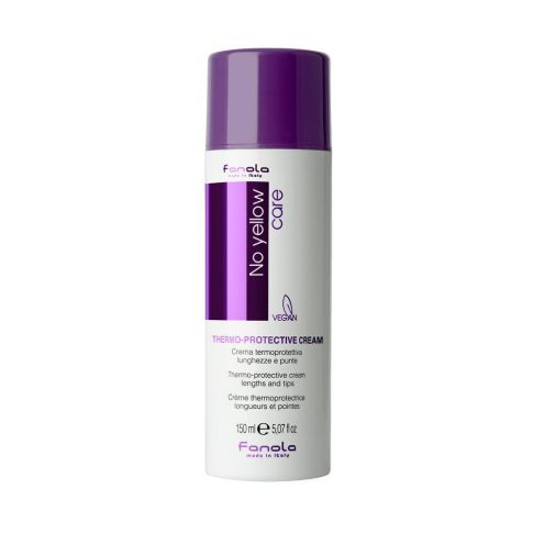 Fanola No Yellow Krem Termoochronny Wygładzający do Włosów Blond Rozjaśnianych i Siwych 150 ml