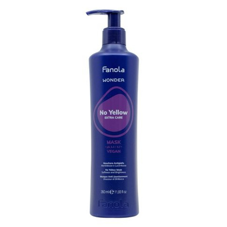 Fanola Wonder No Yellow Maska Neutralizująco-regenerująca do Włosów Blond i Siwych 350 ml