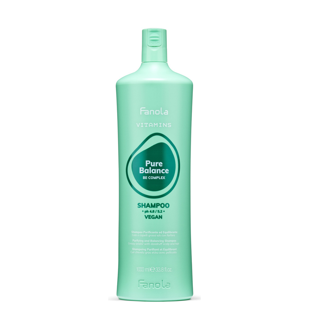 Fanola Vitamins Pure Balance Szampon Do Przetłuszczającej Się Skóry Głowy 1000 ml