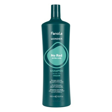 Fanola Wonder No Red Szampon Neutralizujący Czerwone Tony do Włosów Ciemnych i Brązowych 1000 ml