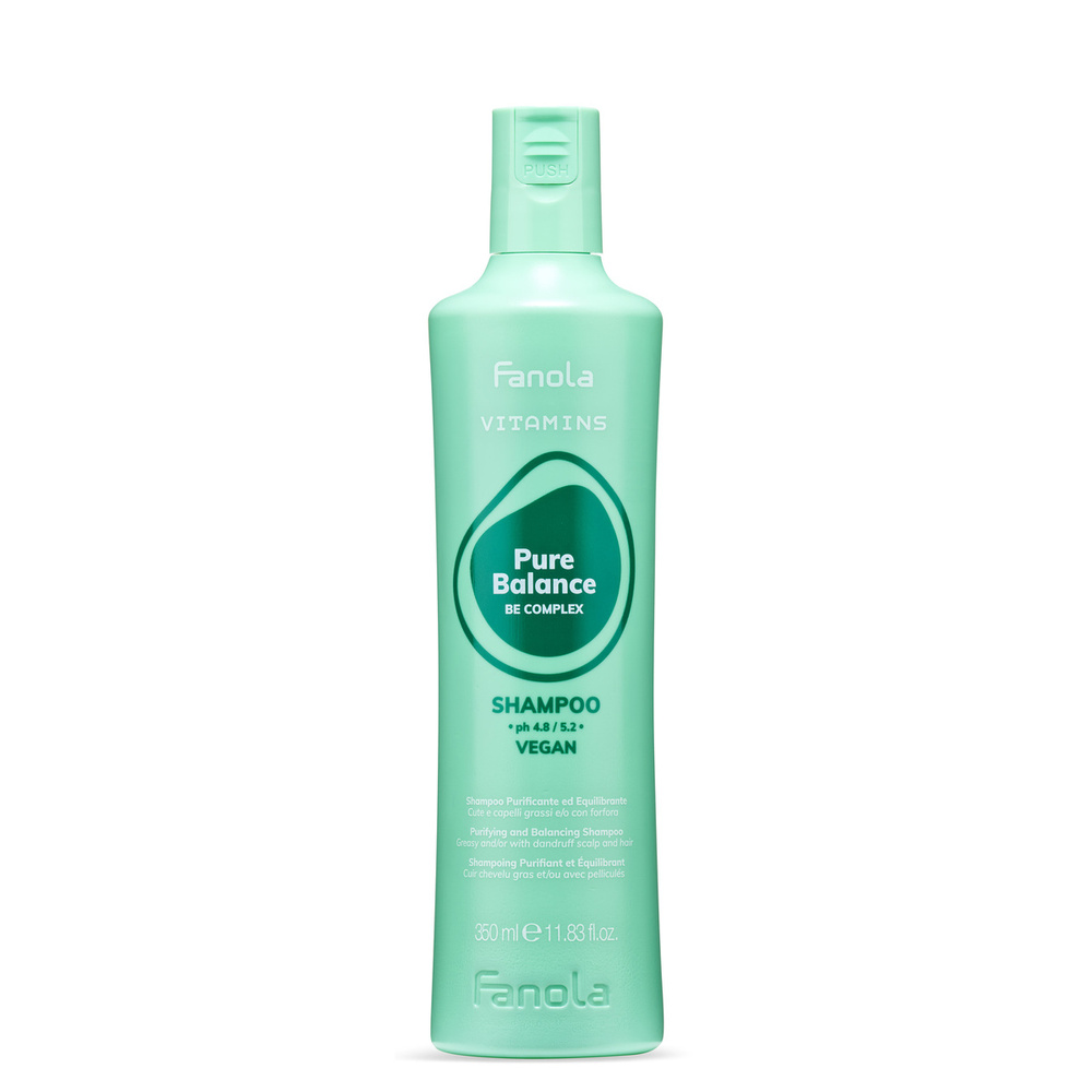 Fanola Vitamins Pure Balance Szampon Do Przetłuszczającej Się Skóry Głowy 350 ml