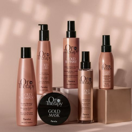 Fanola Oro Therapy Gold Szampon Rozświetlający do Wszystkich Rodzajów Włosów 300 ml