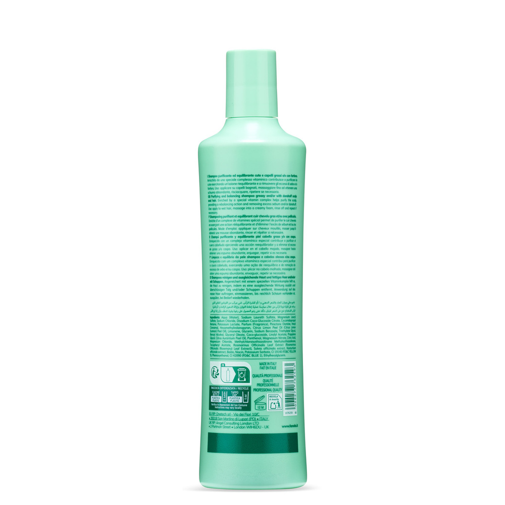 Fanola Vitamins Pure Balance Szampon Do Przetłuszczającej Się Skóry Głowy 350 ml