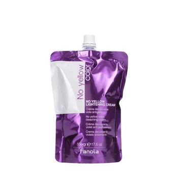 Fanola No Yellow Kremowy Rozjaśniacz Anti-yellow do Włosów Blond 500 ml