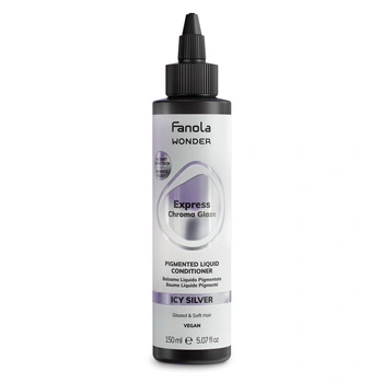 Fanola Wonder Express Chroma Glaze Icy Silver - Tonująca Odżywka Neutralizująca Żółte Refleksy 150 ml