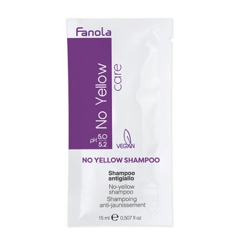 Fanola No Yellow Szampon Neutralizujący do Włosów Blond i Siwych 15 ml Saszetka